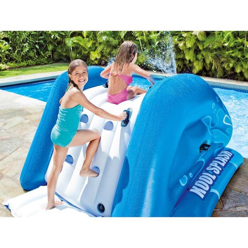 Wasserrutsche Aufblasbar Pool Rutsche Rutschbahn Kool Splash Blau INTEX - Bild 3 von 4