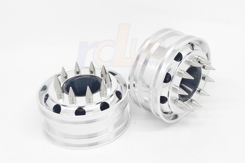 Aluminum Rims + bullet lug nut for 1/14 tamiya King Hauler Grand Hauler 56340 - Picture 2 of 3