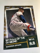 2020 Topps WARriors of the Diamond Jumbo 5x7 Warren Spahn Braves WOD18 /10