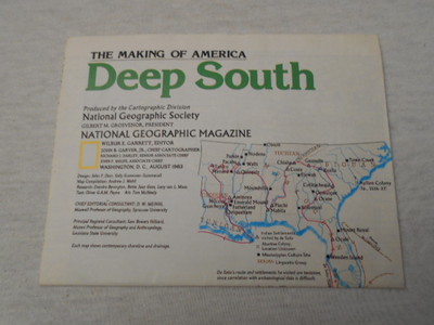 1983  MAP OF DEEP SOUTH NATIONAL GEOGRAPHIC (52)