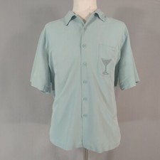 Croft & Barrow Caribbean shirt Mens large Blu...