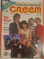 CREEM MAGAZINE March 1986 Van Halen, Del Fuegos, Arcadia, Psychedelic Furs, Cure