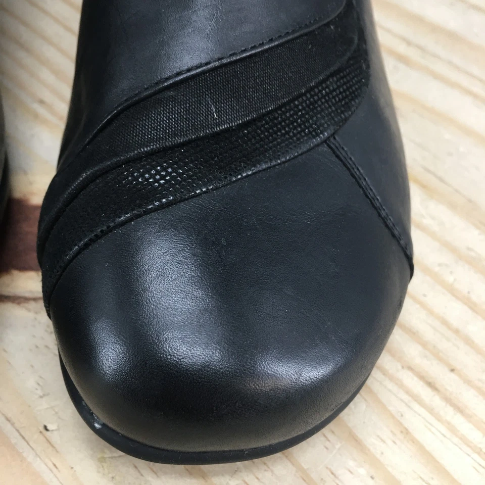 Aravon Tacones Mujer 8.5 D Provenza Asimétrico Bomba Cuero Negro Bloque CH3730 Foto 4 de 4