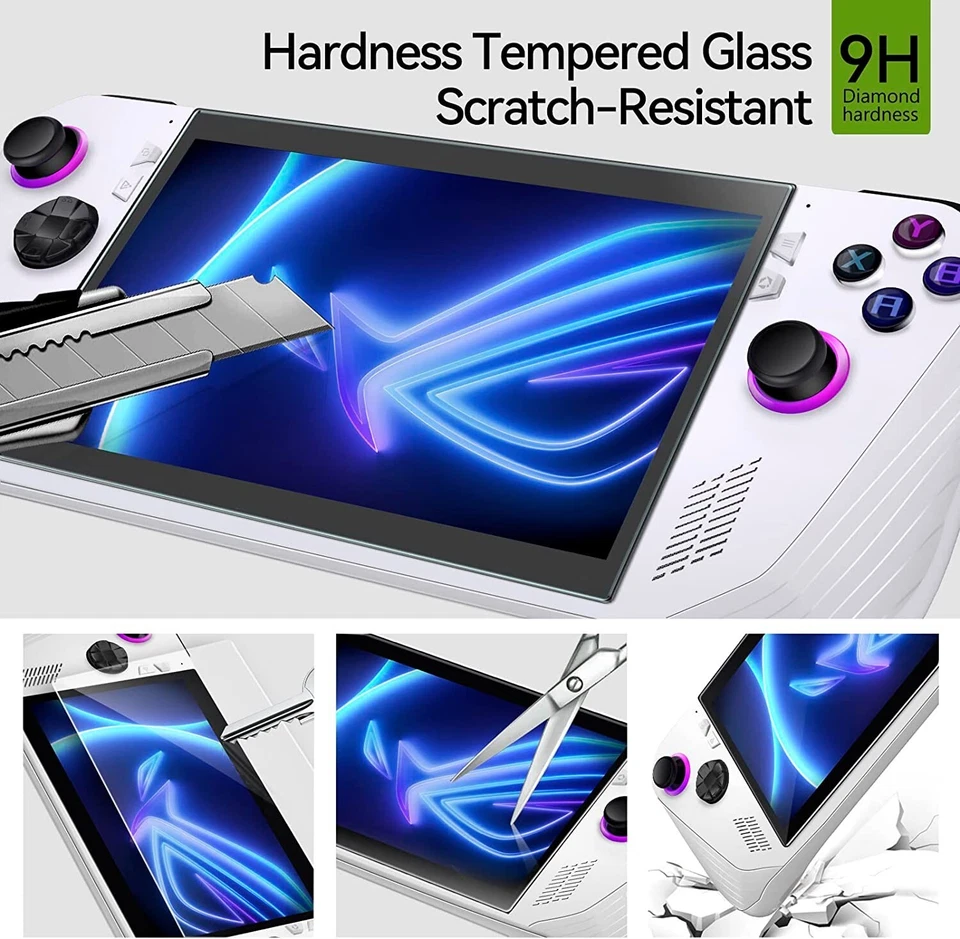 (2 Pack) Lenovo Legion Go S 8" Screen Cover Film Tempered Glass Screen Protector - Image 3 of 4