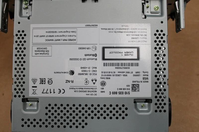 VW Golf Sportsvan Composition Color Radio SD MIB2 Bluetooth DAB  510035869 C - Bild 3 von 4