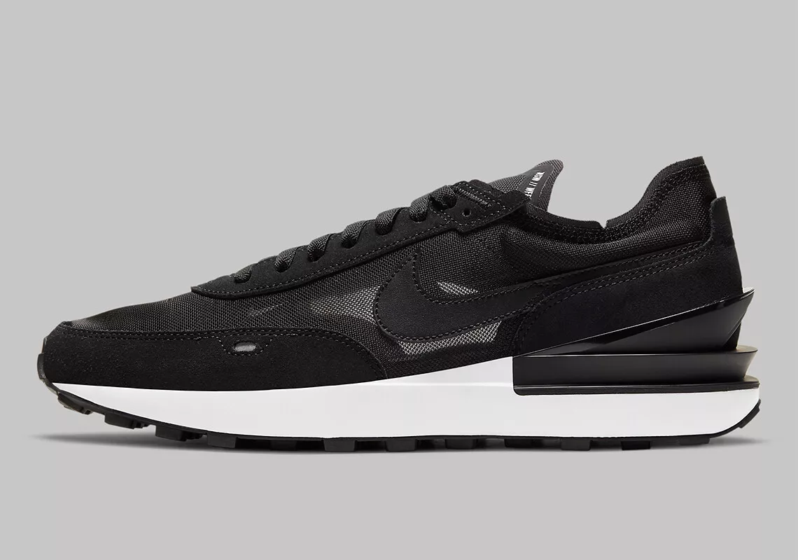 Nike waffle black and best sale white