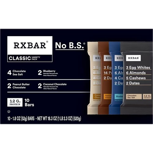 RXBAR Protein Bars Variety Pack - 10ct
