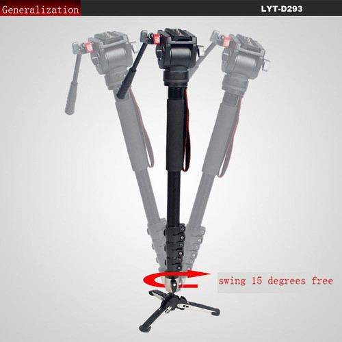 Professionelles strapazierfähiges Einbeinstativ Fluid Head Kit DV Videokamera Camcorder 72 Zoll - Bild 5 von 12