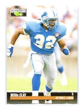 1995 Pro Line Football #148 Willie Clay Silver   Detroit Lions