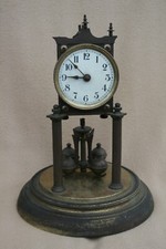 c1912 JAHRESUHRENFABRIK GERMAN TORSION CLOCK FOR SPARES OR REPAIR