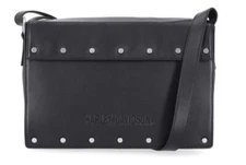 Harley Davidson Women's Flat Stud Flap Bag Black MHW101/08