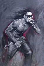 Lil Wayne art Painting Signed Stretched Canvas Rap Giclee Print