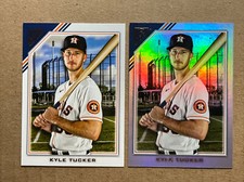 Kyle Tucker 2022 Topps Gallery Base & Rainbow Foil Baseball Cards. Astros