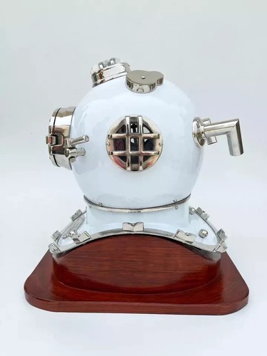 Vintage 18" Diving Divers Helmet U.S Navy Mark V Deep Sea Antique Scuba Gift - Picture 4 of 6