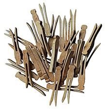 Vintage Wooden Clothes Pins For Clothes / Crafts Decor 3 3/4 lot of 30