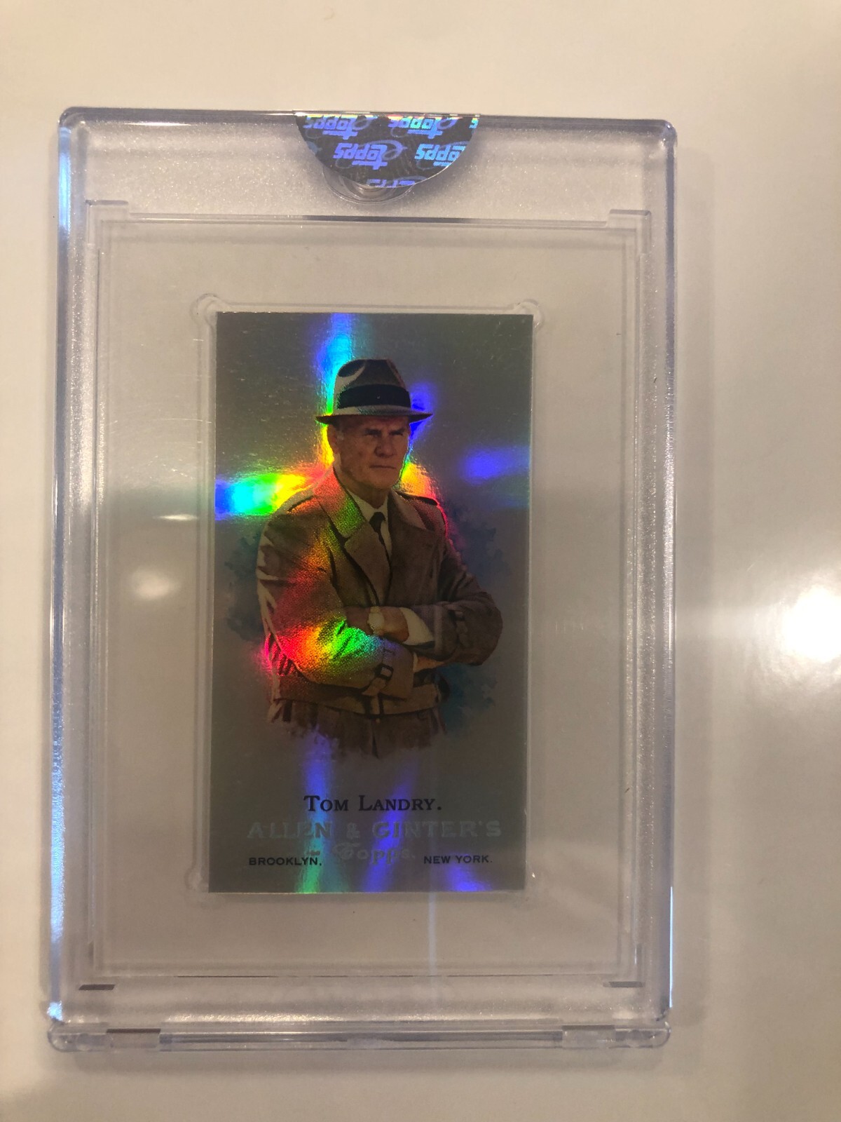 2009 eTopps  Allen & Ginter TOM LANDRY SP Dallas Cowboys 161/749 uncirculated