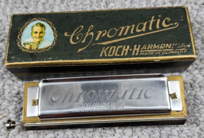 Vintage Koch Chromatic 980/40 M Harmonica in Box C Key Made in Germany