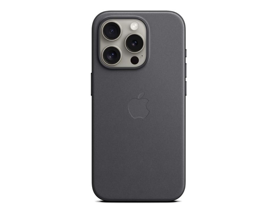 Apple FineWoven Case with MagSafe for iPhone 15 Pro - Black