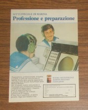 Seltene Werbung SCUOLE SUTTOFFICIALI MARINA MILITARE Italien 1983