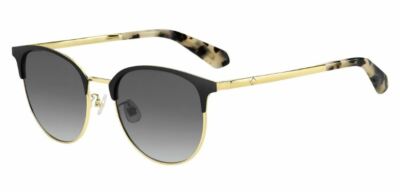 Kate Spade Delacey/F/S 02M2/9O Black Gold/DarkGray Gradient Sunglasses