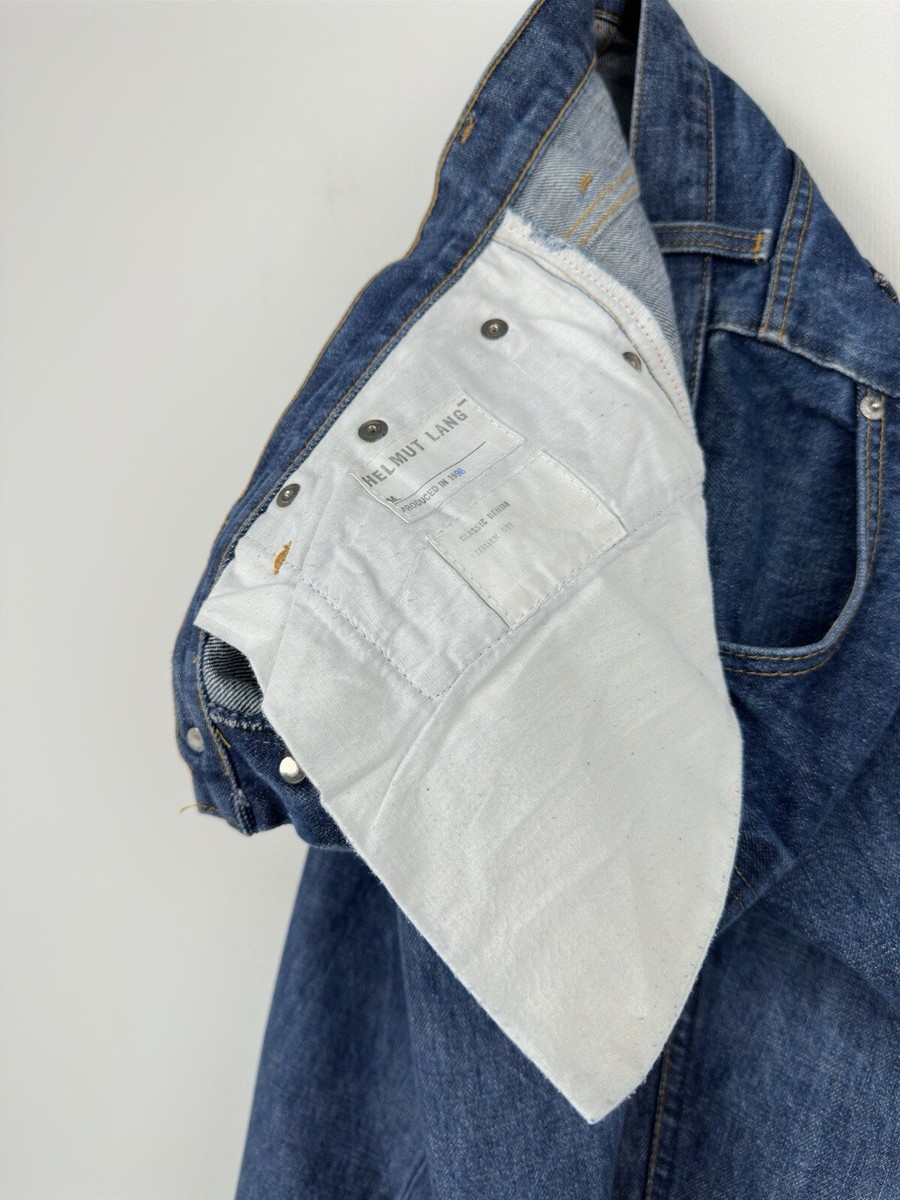 Vintage 1998 HELMUT LANG Runway Classic Denim Italian Cut Jeans | eBay