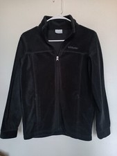 Columbia Black Fleece Zip Up Long Sleeve Warm Jacket Unisex Youth Size Large
