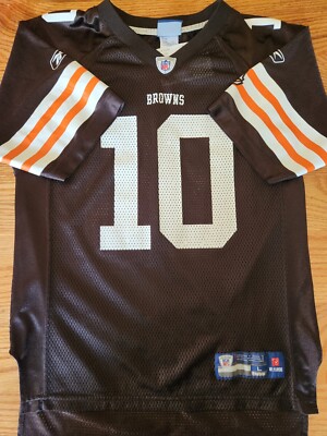 Cleveland Browns Jersey Youth Large Kids Boys Brady QUINN #10 Football