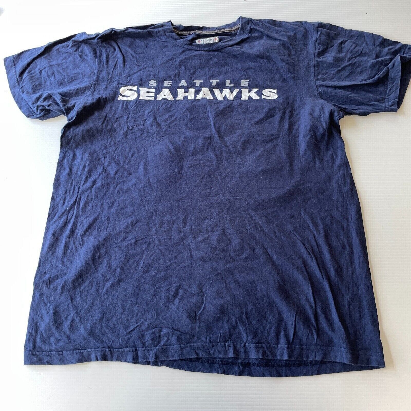 NFL Team Seattle Seahawks Sherman #25 T Shirt Boys Size L Blue Casual Sports USA