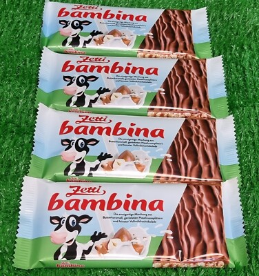 (16,75 /kg) 4 Tafeln leckere Zetti BAMBINA SCHOKOLADE, aus DDR Zeiten bekannt