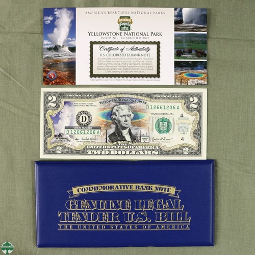 Yellowstone National Park 2003 $2 Federal Reserve Note - FR D: Cleveland Ohio