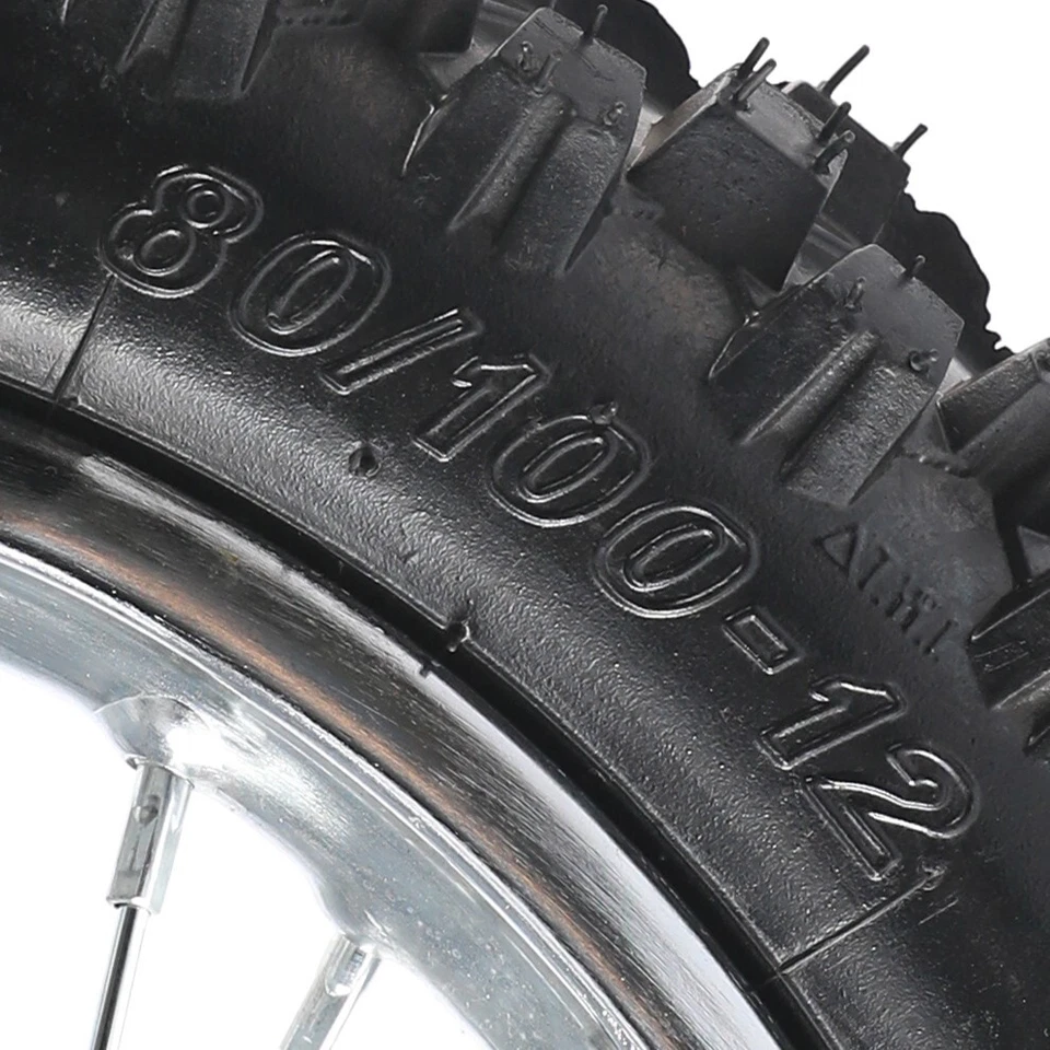 Rueda 14" y 12" 60/100-14 80/100-12 Neumático + Horquillas Delanteras 630mm Triple CRF50 KX65 Foto 3 de 4