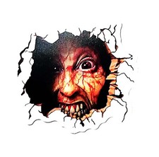 Scary Undead Monster Zombie Demon Clown Horror Vibrant Water Resistant Sticker
