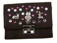 Western Speicher Geldbörse Portemonnaie Leder Strass Swarovski Elements BB 172b