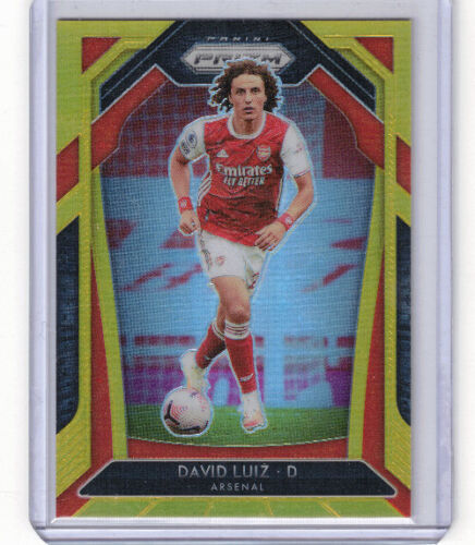 David Luiz Arsenal Prizm Panini Premier League /10 Gold Brazil Soccer Football - Picture 1 of 2