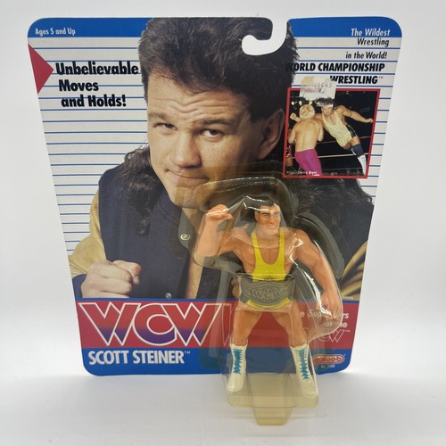 WCW Scott Steiner 1990 Galoob Wrestling Action Fig...