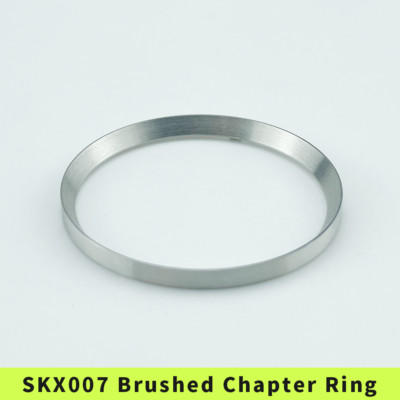 SKX007/SRPD Chapter Ring Brushed Finish Stainless Steel Unmarked Silver