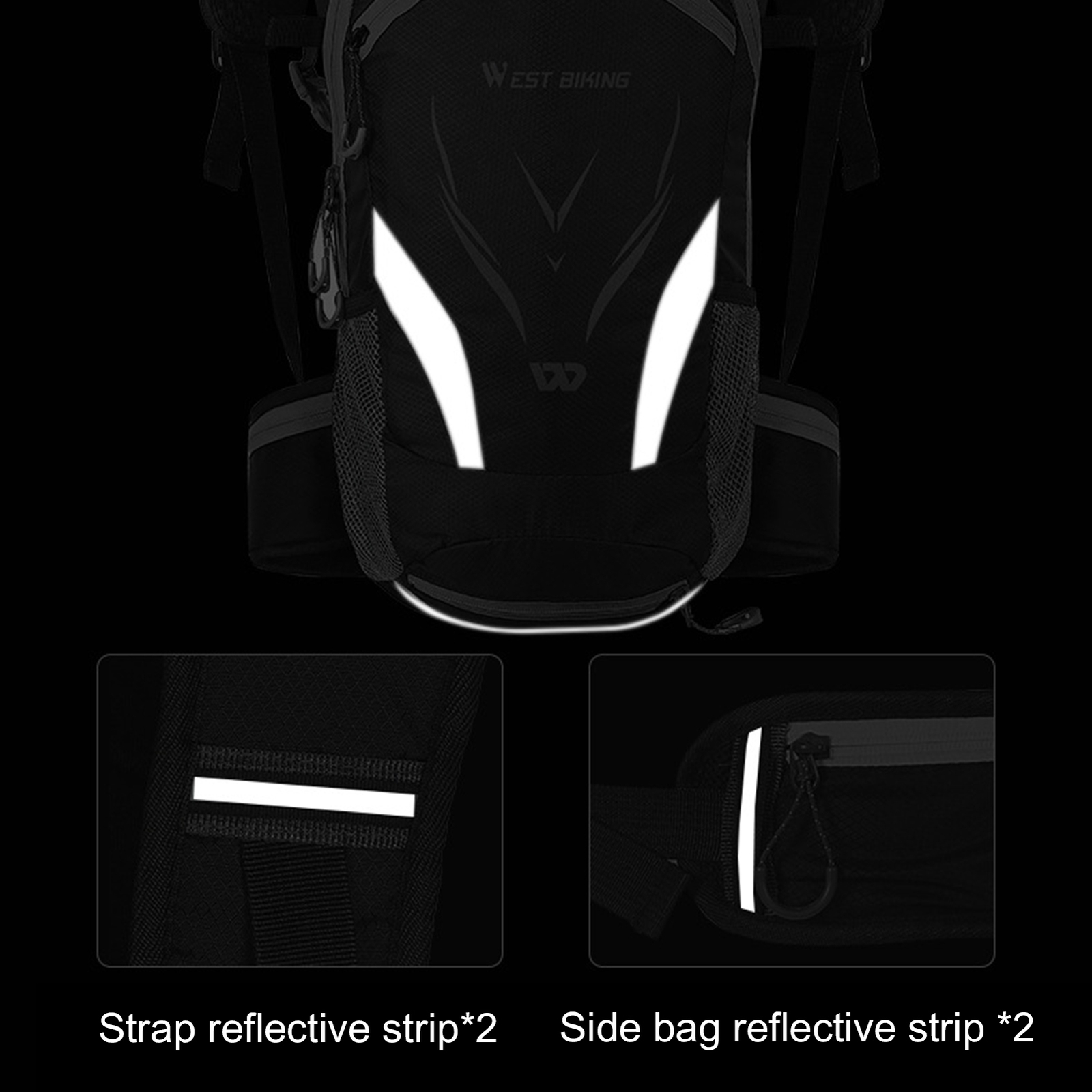 Cycling Backpack Convenient to Use Portable Riding Motorcycle Backpack