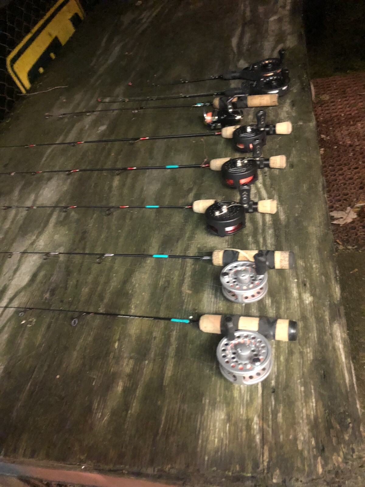 8 ice fishing rod and reel combos, See Description LOOK!