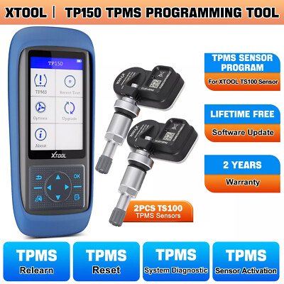 XTOOL TP150 & 2Stück TS100 OBD2 Diagnosegerät RDKS Programmier Reifendrucksensor