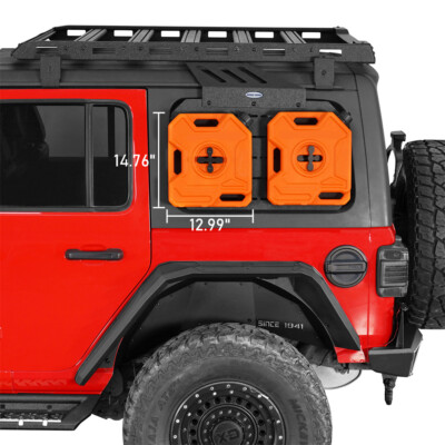 2x Rear Window Exterior Storage Molle Panel Fit 07-24 Jeep