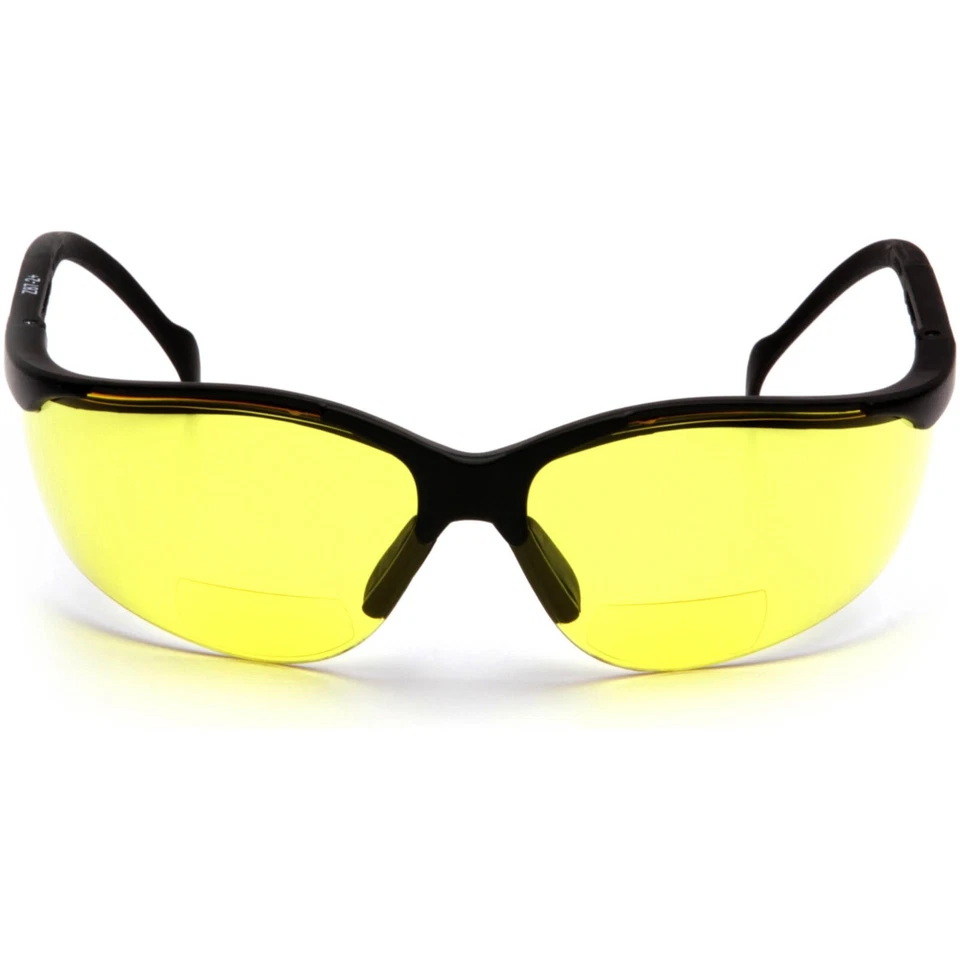 V2 BiFocal Reading Performance Protective Safety Glasses AMBER LENS READERS Z87+ - Imagem 2 de 4