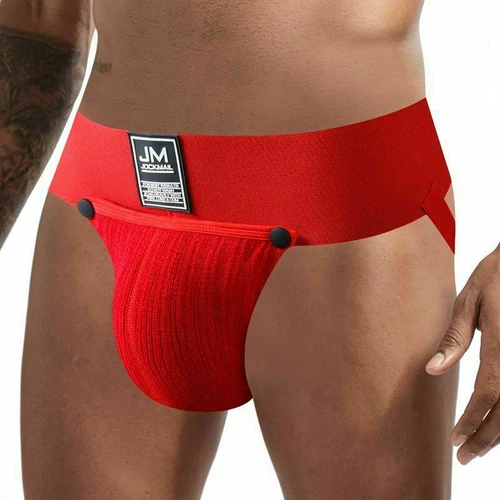 JOCKMAIL Men's Sexy Jock Strap Underwear Removable Bulge Pouch Jockstrap Brief❤ - Picture 10 of 25