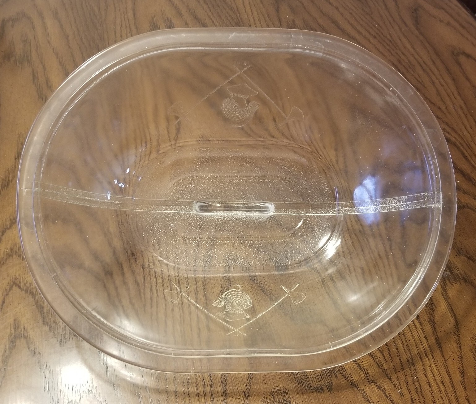 Vintage Guardian Service Oval Glass Dutch Oven Roaster Lid ** LID