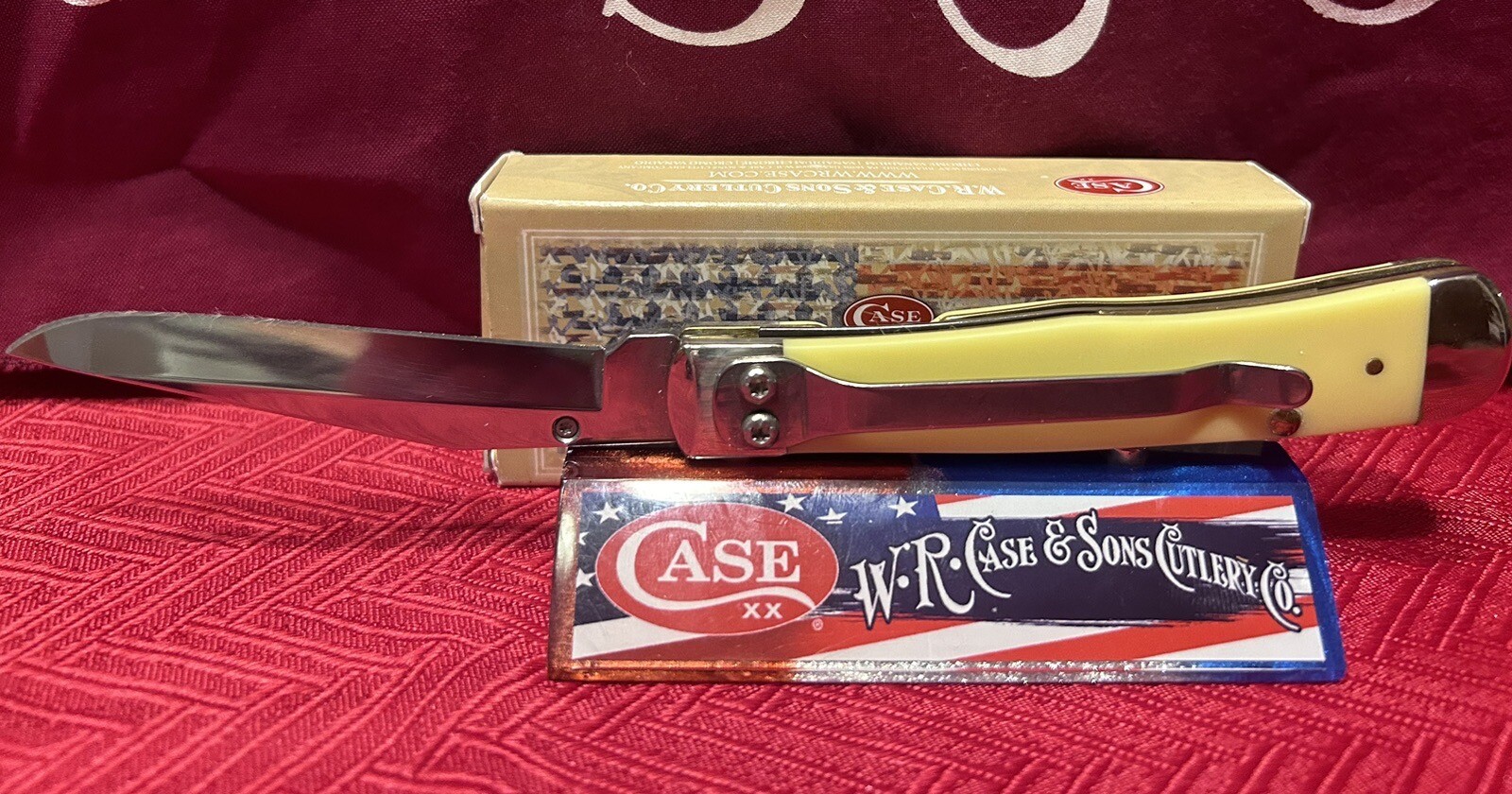 New Case XX Kickstart Yellow Synthetic Trapperlock A/O 3154AC SS 10 Dot