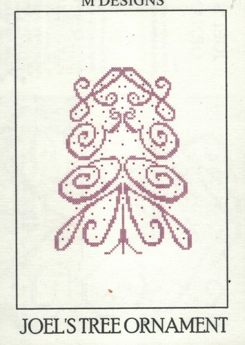 M Designs Cross Stitch Chart NAME Tree Ornaments - You Pick - Picture 26 of 49