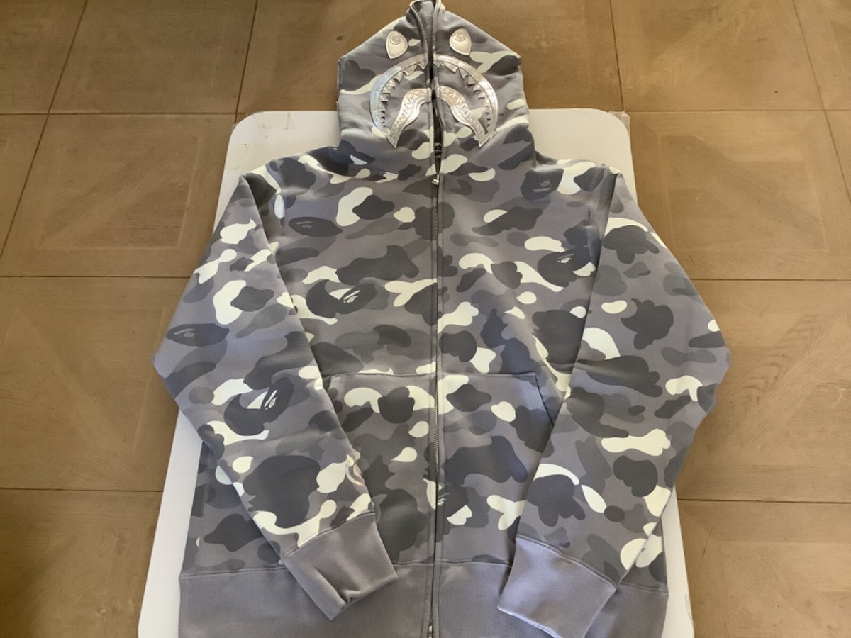 Authentic a bathing ape bape city camo shark full zip hoodie Authentic a bathing ape bape city camo shark full zip hoodie