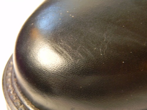 Chaussures homme basses noires bout Oxford cuir dessus et doublure pointure 10,5 Italie - Photo 12 sur 12