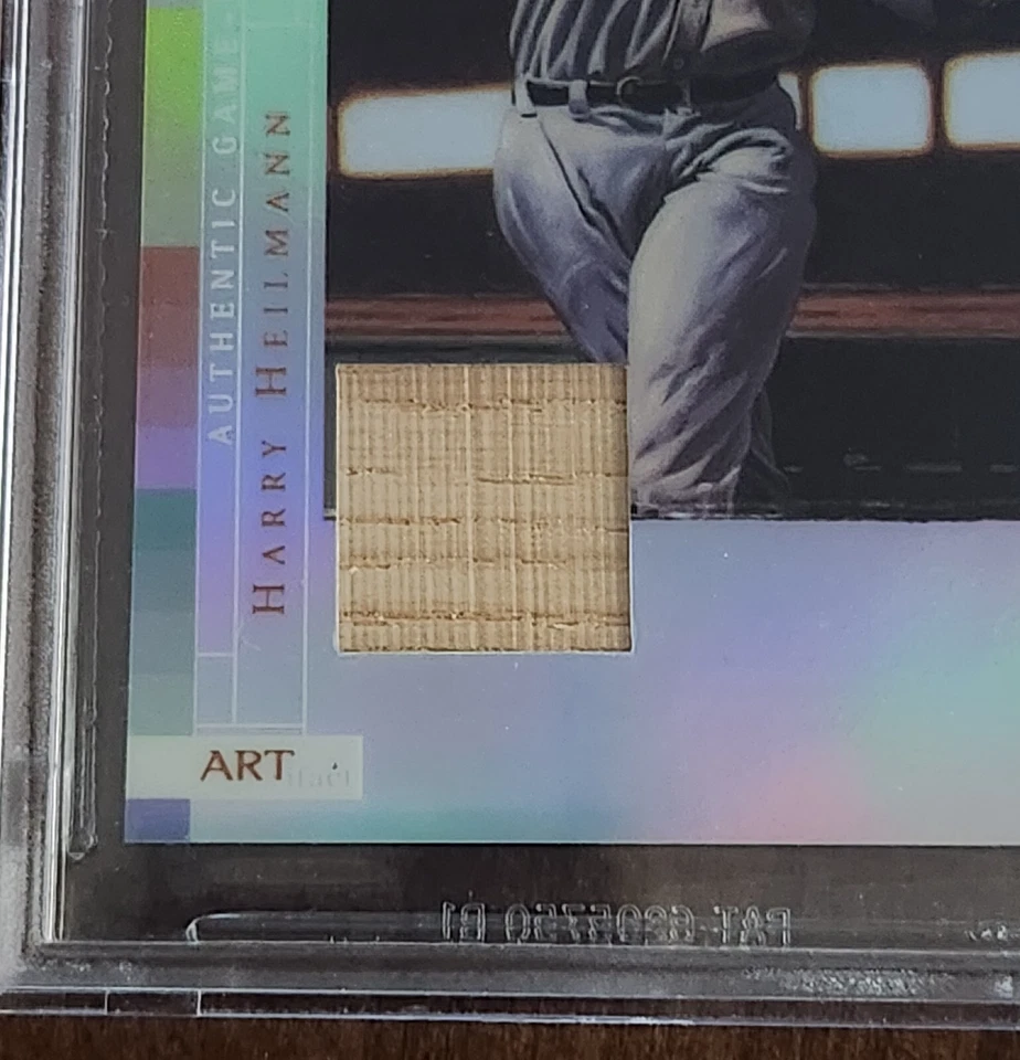 Reliquias de artefactos 2003 Topps Gallery HOF pruebas de artista/25 Harry Heilmann BGS 8,5 Foto 2 de 4