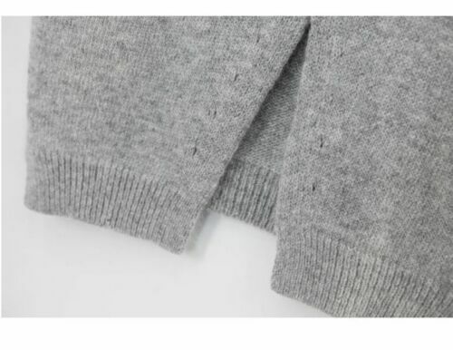 Lady Round Neck Sleeveless Back Split Knitted Sweater Loose Pullover Vest Tops - Picture 8 of 11