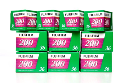 10x FUJI  Farbfilm 200 mit 36 Aufnahmen Kleinbildfilm 135-36